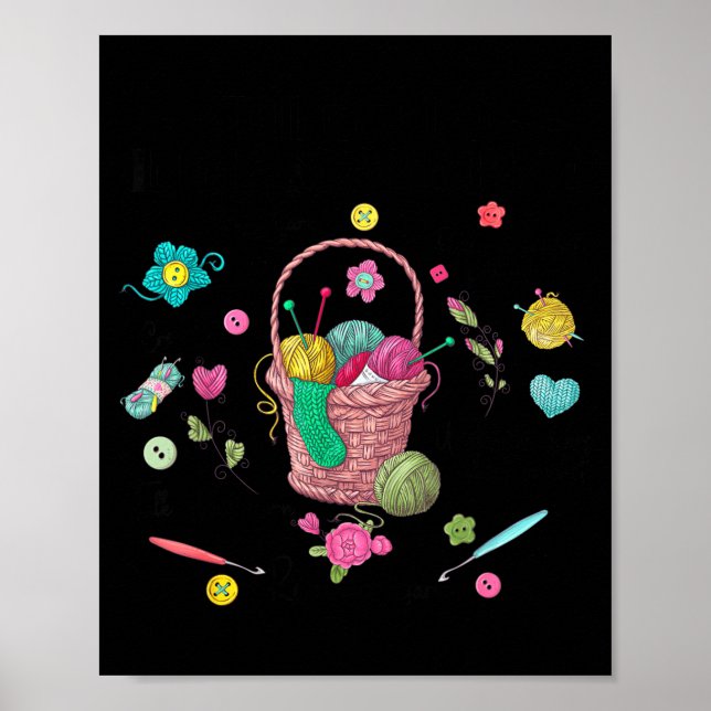 Thing I Do In My Spare Time Crochet Funny Crocheti Poster (Front)