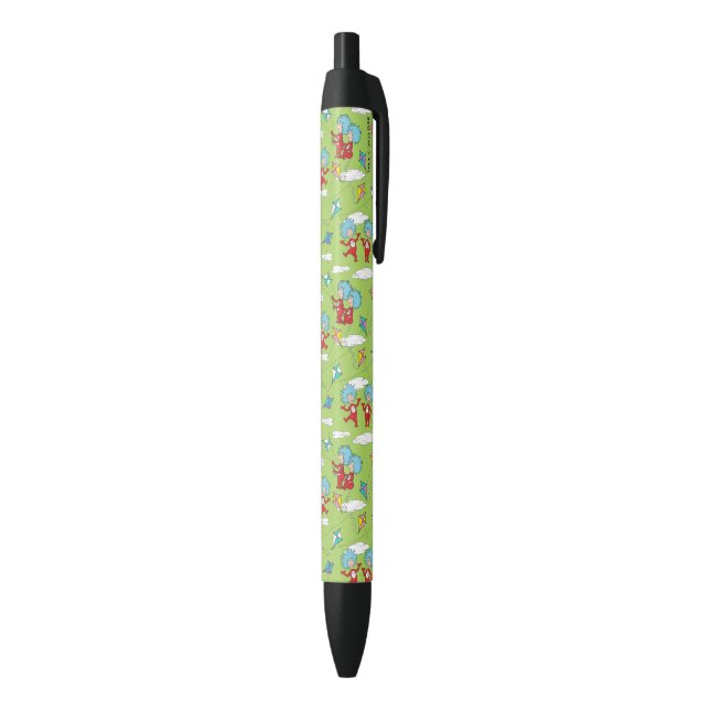 Thing One Thing Two Flying Kite Things Pattern Black Ink Pen (Bottom (Vertical))
