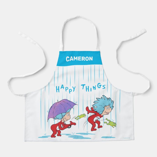 Thing One Thing Two Happy Things Apron (Front)