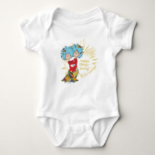 Thing One Thing Two Happy Things-Giving! Baby Bodysuit