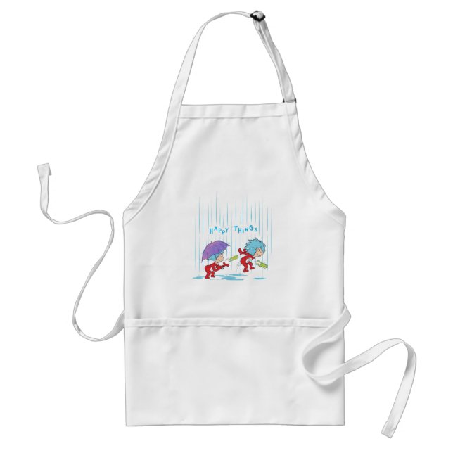 Thing One Thing Two Happy Things Standard Apron (Front)