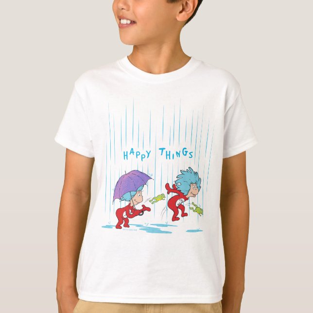 Thing One Thing Two Happy Things T-Shirt (Front)