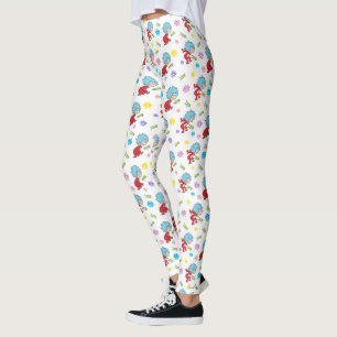 Thing One Thing Two Hoppy Frog Things Pattern Leggings