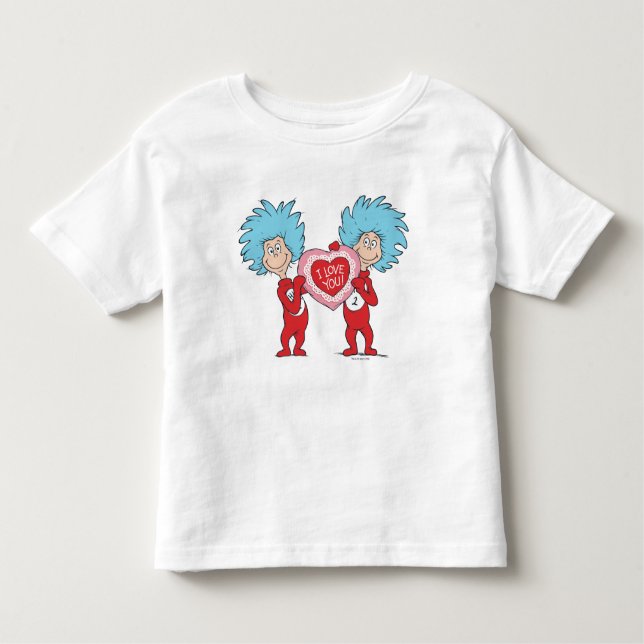 Thing One Thing Two I Love You Toddler T-Shirt (Front)