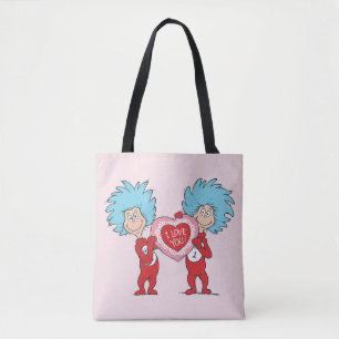 Thing One Thing Two I Love You Tote Bag
