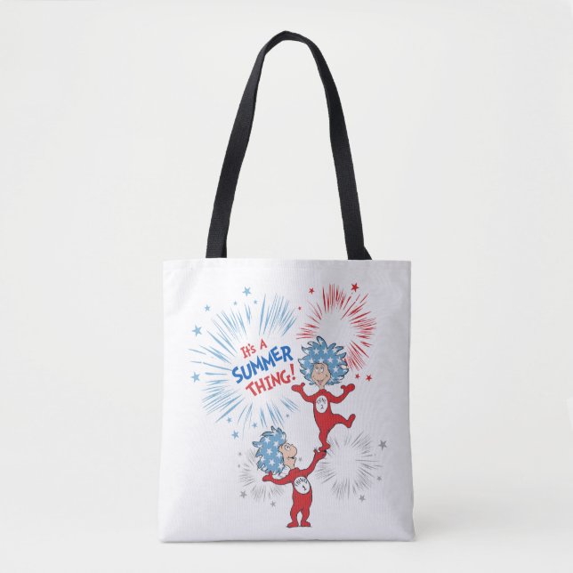 Thing One Thing Two It's A Summer Thing Tote Bag (Front)