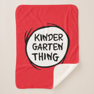 Thing One Thing Two - Kindergarten Thing Sherpa Blanket