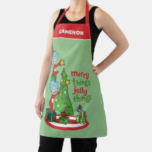 Thing One Thing Two Merry Things Jolly Things Apron