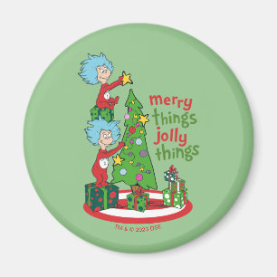 Thing One Thing Two Merry Things Jolly Things Magnet
