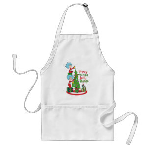 Thing One Thing Two Merry Things Jolly Things Standard Apron