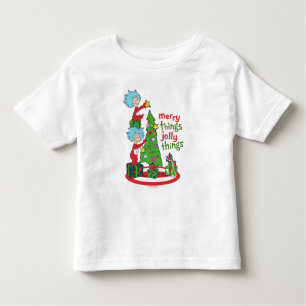 Thing One Thing Two Merry Things Jolly Things Toddler T-Shirt