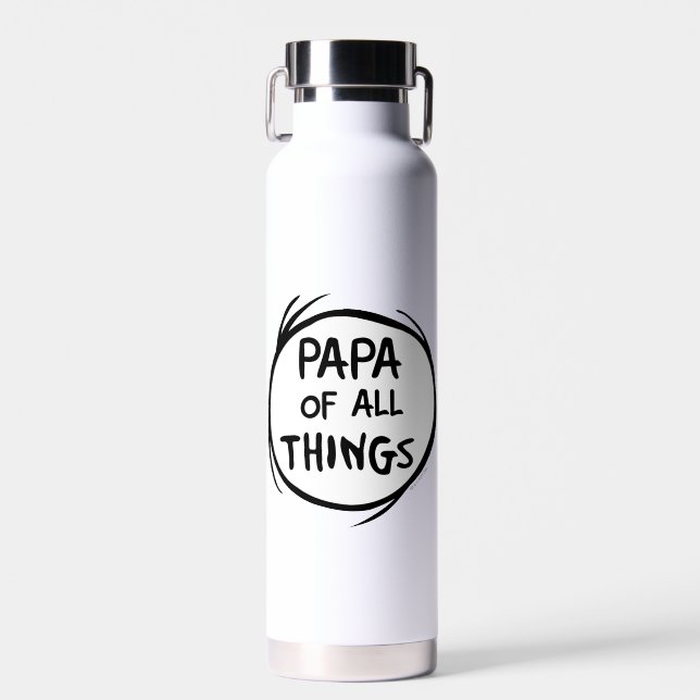 Thing One Thing Two - Papa of all Things Water Bottle (Front)