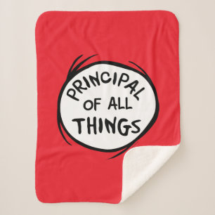 Thing One Thing Two - Principal of all Things Sherpa Blanket