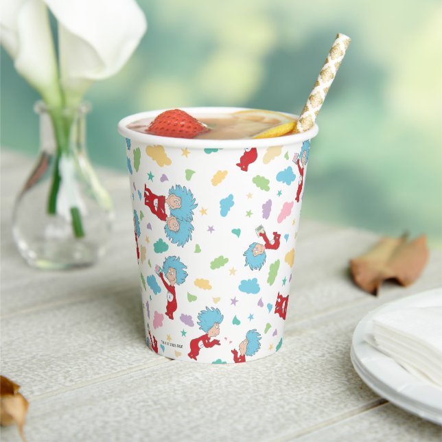 Thing One Thing Two Sweet Things Pattern Paper Cups (Insitu)