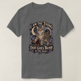 Thing That Goes Bump in the Night Halloween Cat T-Shirt