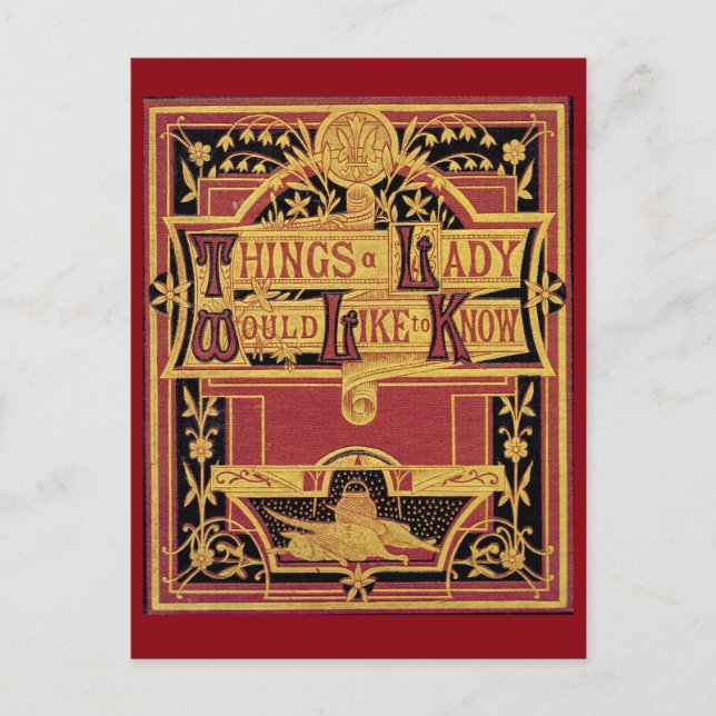 Things A Lady Postcard (Front)
