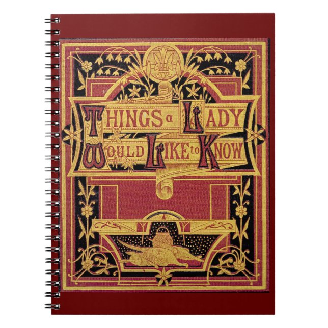 Things A Lady Would Like To Know Notebook (Front)