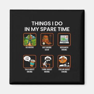 Things do in spare time hiking infographic meme magnet