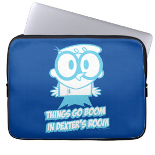 Things Go Boom In Dexter's Room Laptop Sleeve