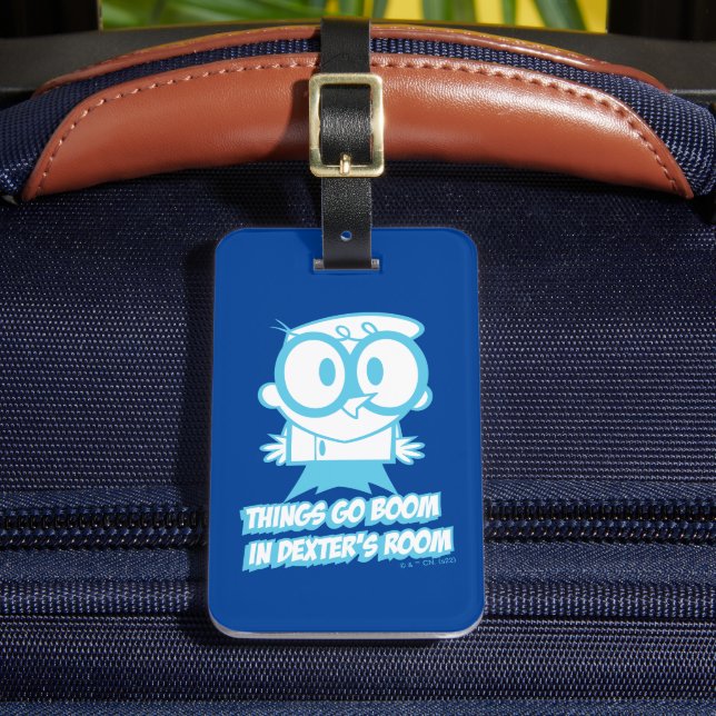 Things Go Boom In Dexter's Room Luggage Tag (Front Insitu 2)