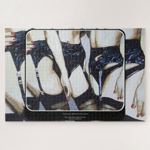 'Things Happen' Painting on a  Jigsaw Puzzle