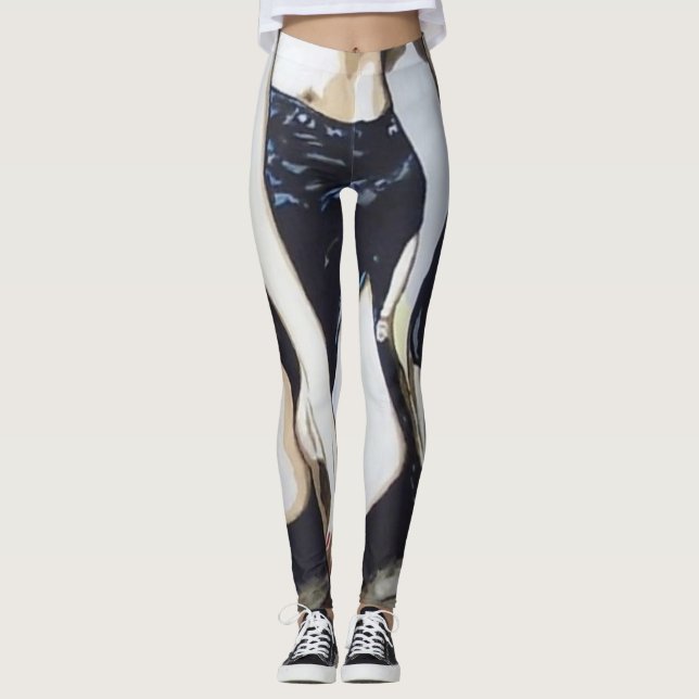 'Things Happen' Painting on  Leggings (Front)