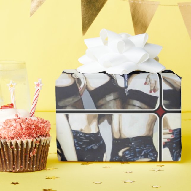 'Things Happen' Painting on Wrapping Paper (Birthday Party)