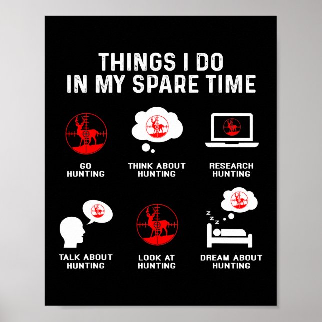 Things I Do In My Free Time Watch Talk Think Poster (Front)