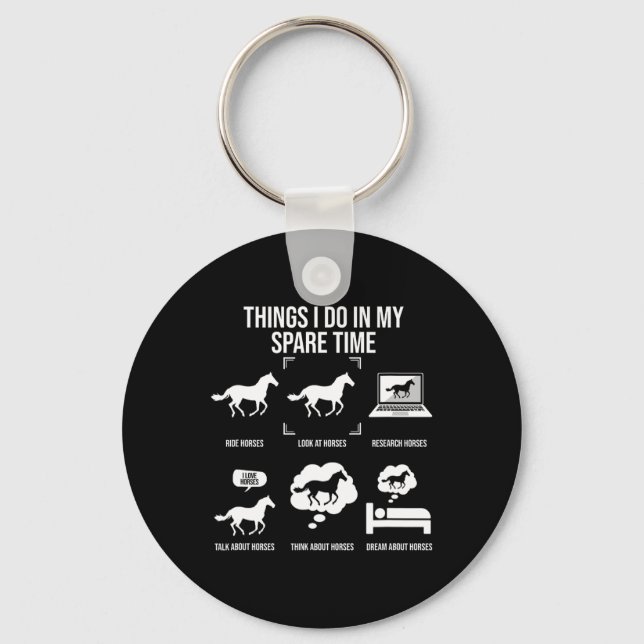 Things I Do In My Spare Time1  Key Ring (Front)