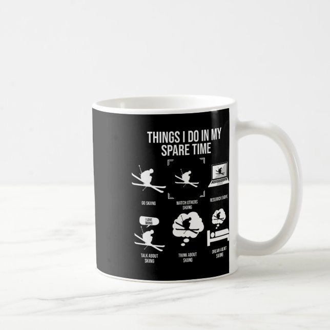 Things I Do In My Spare Time  Coffee Mug (Right)