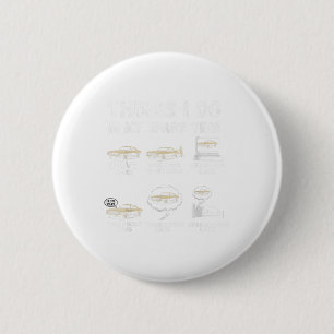 Things I Do In My Spare Time Funny Car Enthusiast 6 Cm Round Badge
