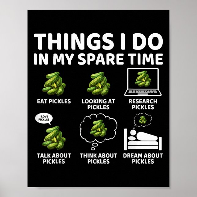 Things I Do In My Spare Time Funny Ckles Lover Ckl Poster (Front)