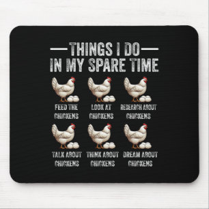 Things I Do In My Spare Time Funny Farmar Farm Chi Mouse Pad