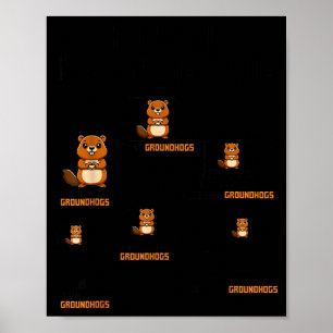 Things I Do In My Spare Time Funny Groundhog Day Poster