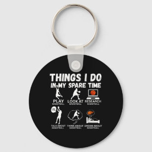Things I Do In My Spare Time Funny Sketll Lover 1 Key Ring