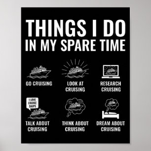 Things I Do In My Spare Time Funny Soccer Lover Fo Poster