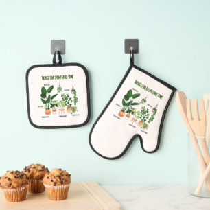 Things I Do In My Spare Time - Gardener, Gardening Oven Mitt & Pot Holder Set