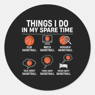 Things I Do In My Spare Time - Sketll Player Lover Classic Round Sticker