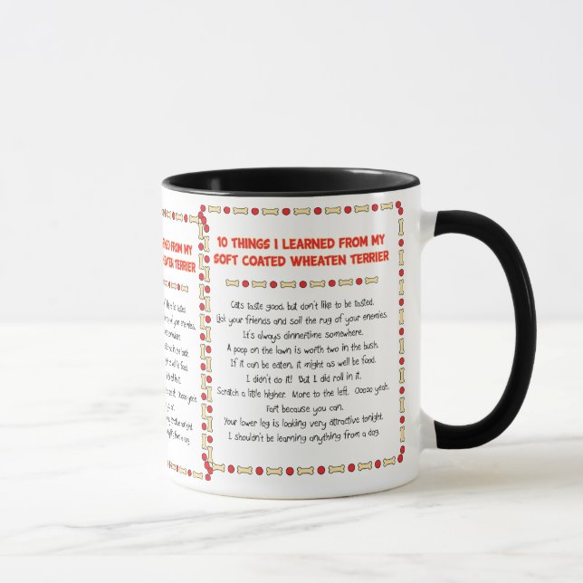 Things I Learned From Soft Coated Wheaten Terrier Mug (Right)