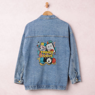 Things I love - Graffiti Drawing Denim Jacket