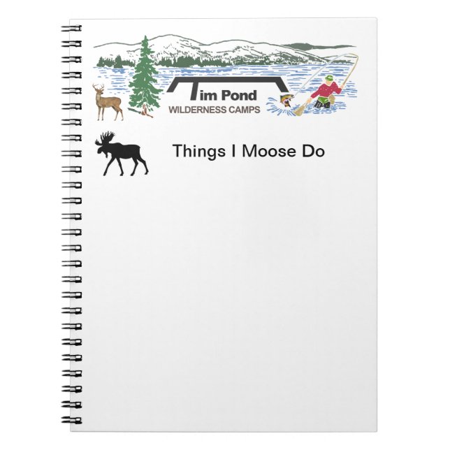 Things I Moose Do Notebook (Front)
