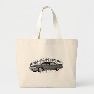 Things just got Awesome! Large Tote Bag