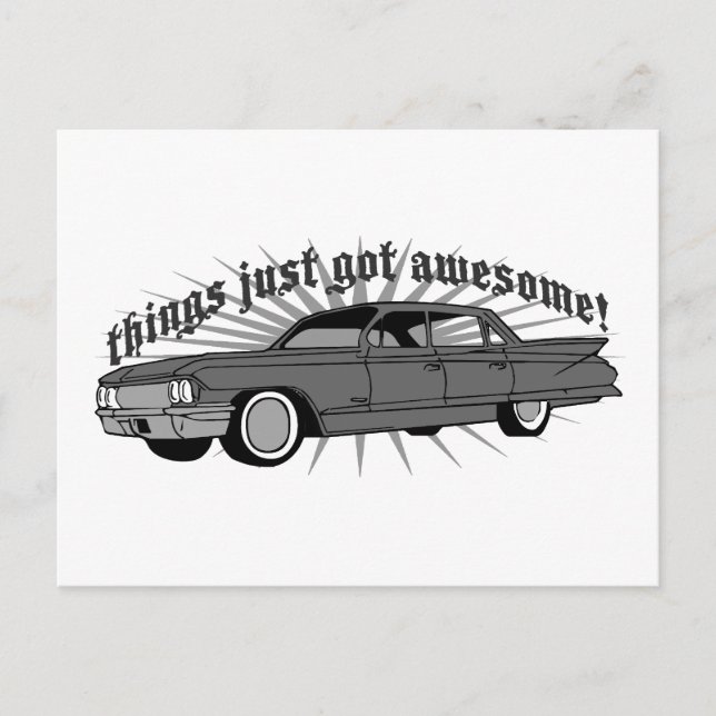 Things just got Awesome! Postcard (Front)