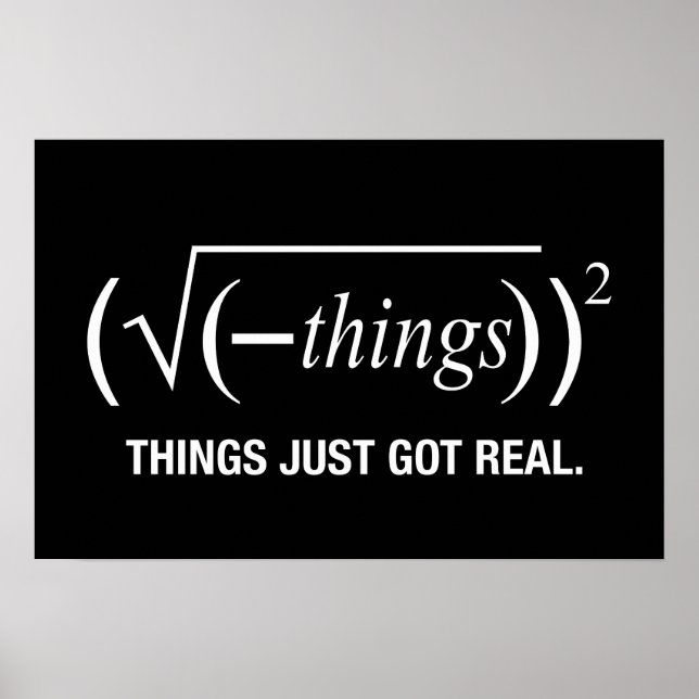 things just got real poster (Front)