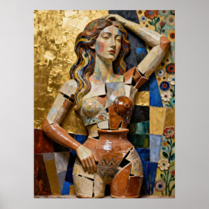 Things Keep Falling Apart – A Fragmented Portrait Poster