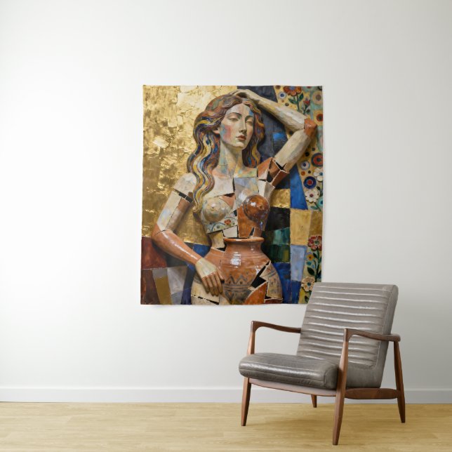 Things Keep Falling Apart – A Fragmented Portrait Tapestry (In Situ)
