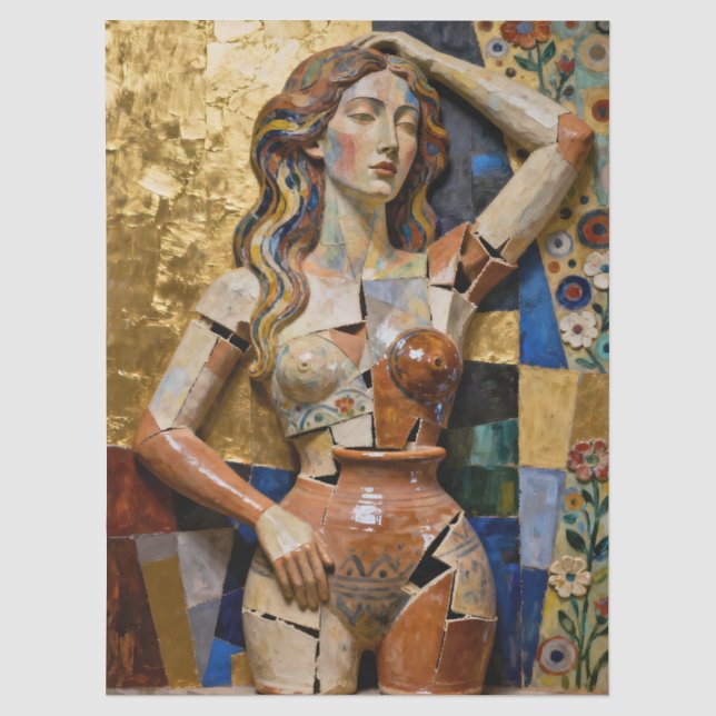 Things Keep Falling Apart – A Fragmented Portrait Tissue Paper (Front)