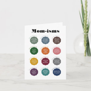 Things Moms Say Card