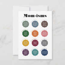 Things Moms Say Card