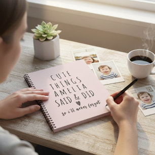 Things My Kids Say Funny Childhood Memories Quotes Notebook